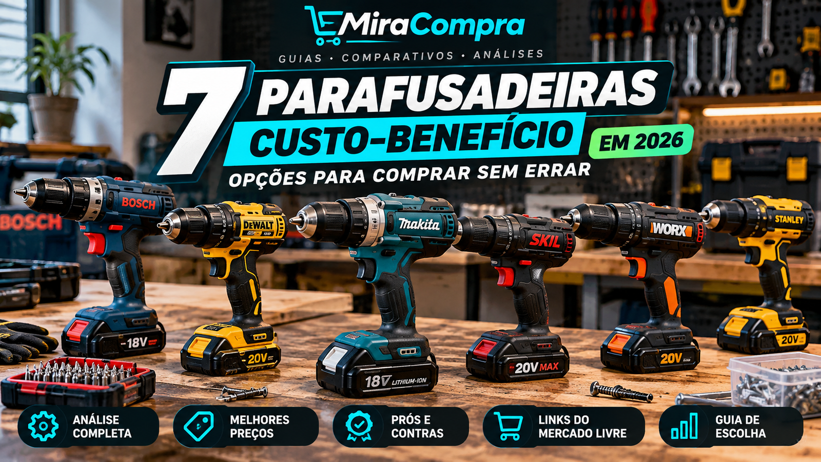 melhores parafusadeira custo-beneficio