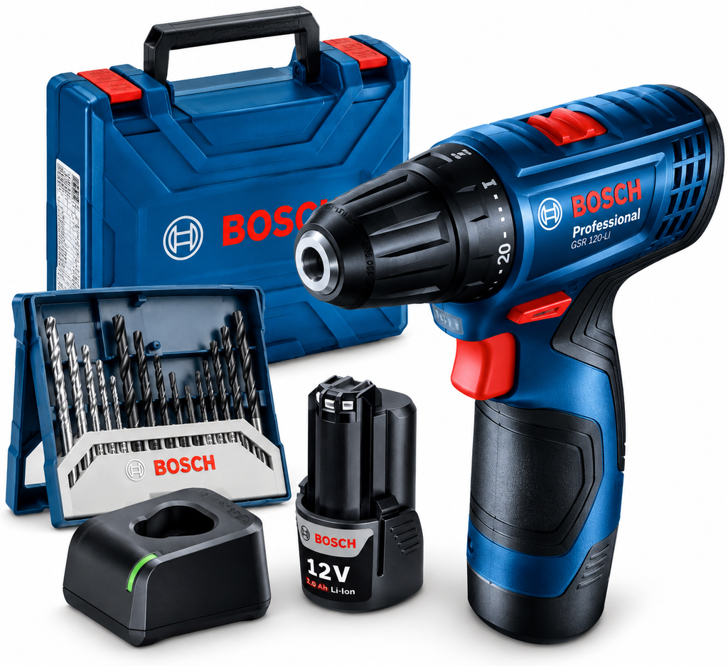 Bosch GSR 120-LI entre as melhores parafusadeiras custo-benefício