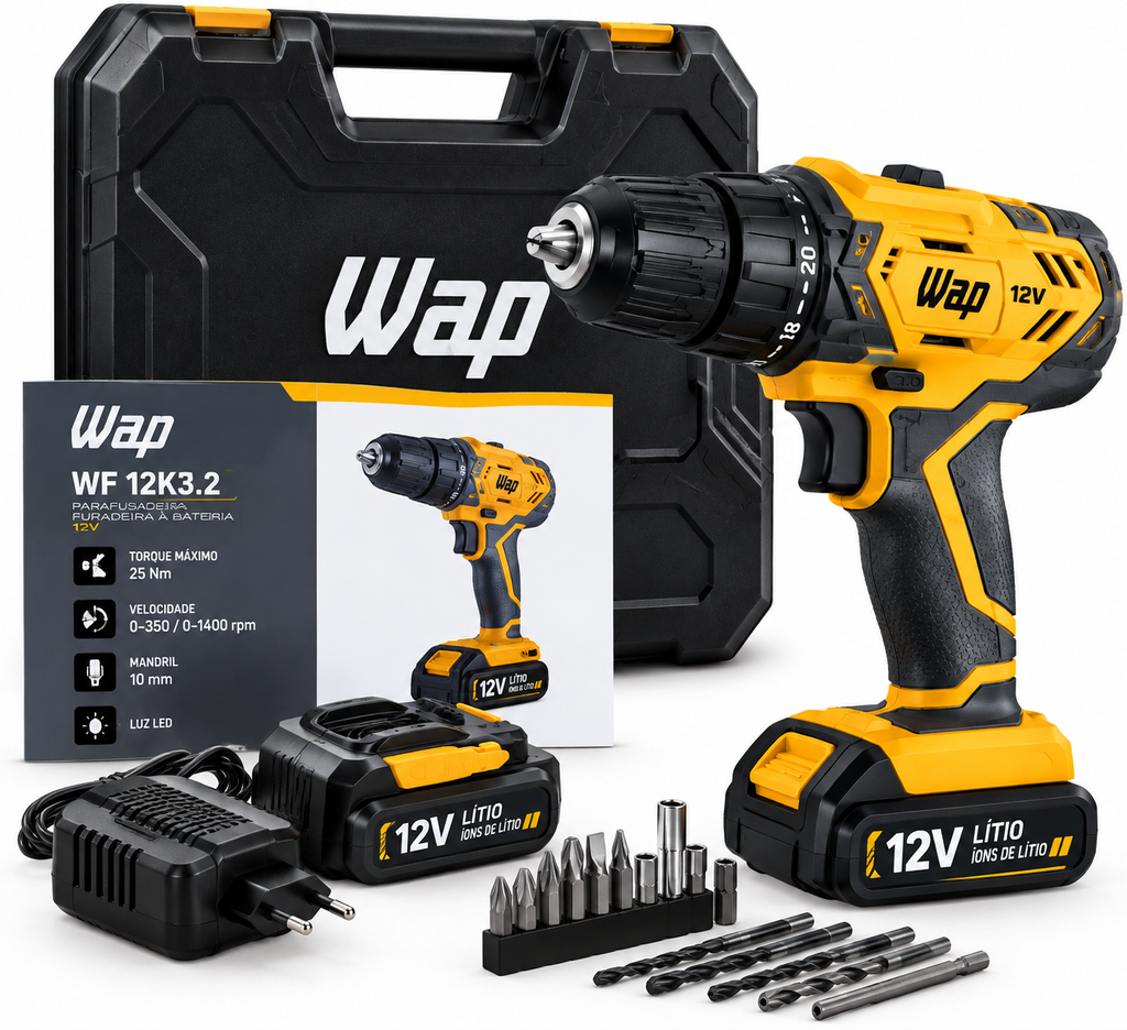 WAP WF 12K3.2 entre as melhores parafusadeiras custo-benefício